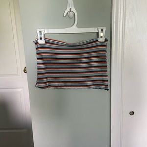 striped tube top